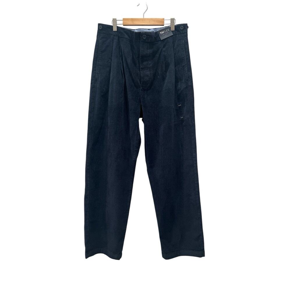 Tommy Hilfiger TH Flex Men’s Corduroy Pants 35x32 Navy Blue NWT